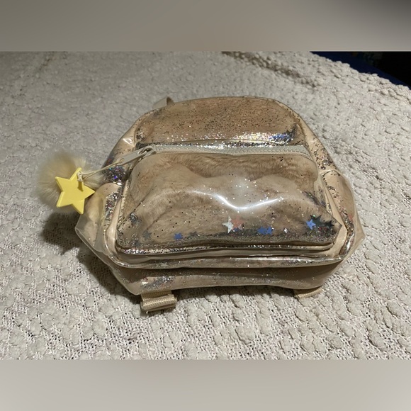 Zara Confetti Beige Mini Backpack - Picture 3 of 6